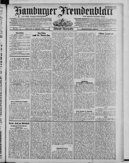 Hamburger Fremdenblatt, Abendausgabe