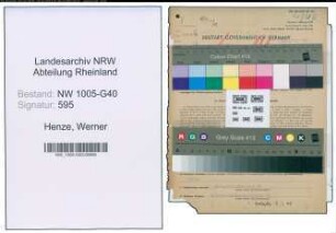 Entnazifizierung Werner Henze , geb. 13.02.1905 (Rechtsanwalt)