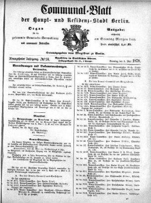 1878,18: No. 18, 5. Mai 1878