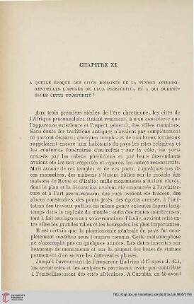 Chapitre XI: A quelles époque les cites romaines de la Tunisie atteignirent-elles l'apogée de leur prospérité […]