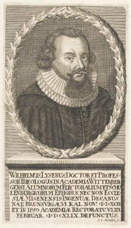 Bildnis des Wilhelmus Lyserus