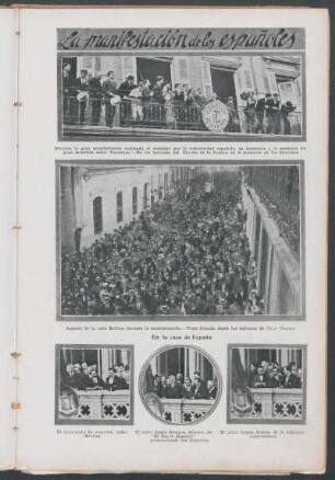 La manifestación de los españoles