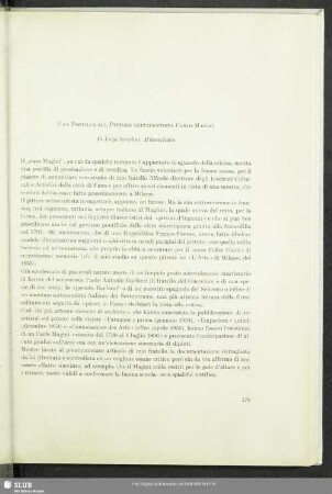 Una Postilla Sul Pittore Settecentista Carlo Magini