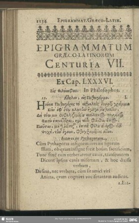 Centuria VII.