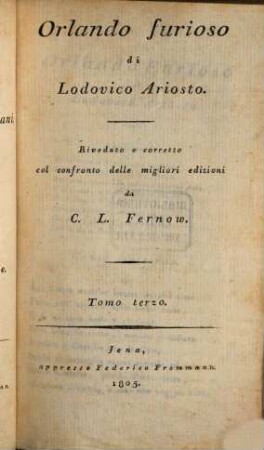 Orlando furioso, 3. [Canto XX - XXVIII]