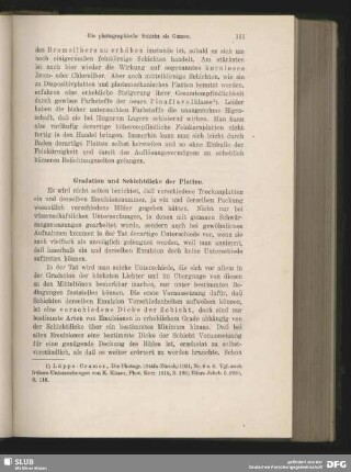 Gradation und Schichtdicke der Platten