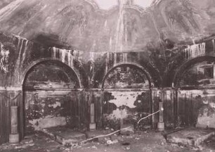 Dresden, Sophienkirche, Inneres, Fürstengruft mit Resten der Ausmalung