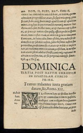 Dominica Tertia Post Natum Christum In Epistolam Concio ...