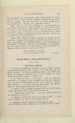 August Graf v. Platen-Hallermünde