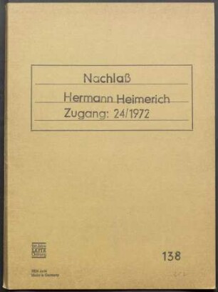 Vortrag Hermann Heimerich über "Die Entwicklung der Kommunalen Selbstverwaltung seit 1950"