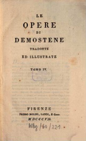 Le opere di Demosthene. 4