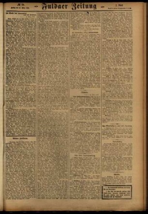 Zweite Ausgabe vom Freitag, den 24. März 1916.