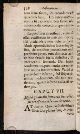 378-384, Caput VII