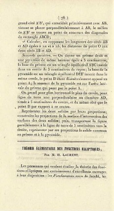 Théorie élémentaire des fonctions elliptiques.