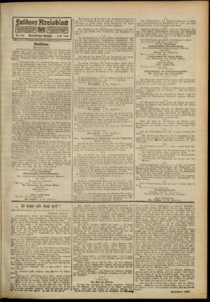 Zweite Ausgabe vom Samstag, den 03. August 1918.
