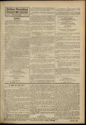 Zweite Ausgabe vom Samstag, den 03. August 1918.