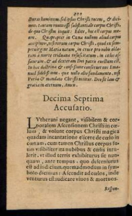 Decima Septima Accusatio.