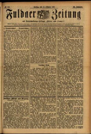 Ausgabe vom Freitag, den 11. Oktober 1895.