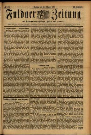 Ausgabe vom Freitag, den 11. Oktober 1895.