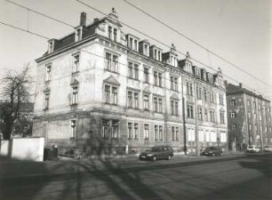 Dresden-Pieschen, Großenhainer Straße 165/167. Doppelwohnhaus (um 1900). Straßenansicht