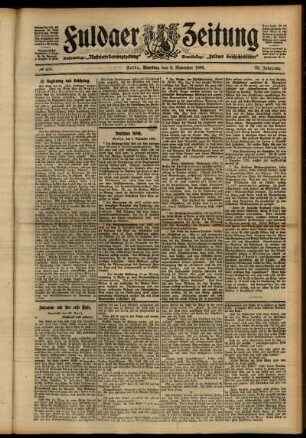 Ausgabe vom Dienstag, den 06. November 1906.