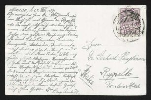 Brief von Adolf Arnhold an Gerhart Hauptmann