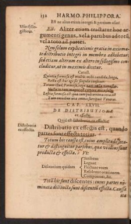 Cap. XXVII. De Distributione ex effectis.