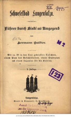 Schwefelbad Langensalza : Führer durch Stadt und Umgegend