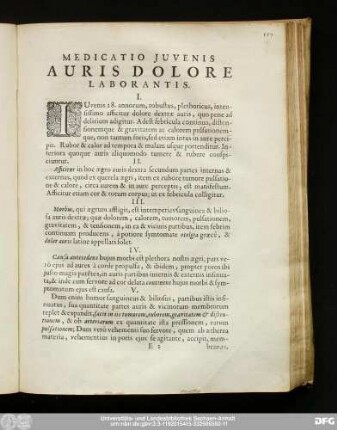 Medicatio Iuvenis Auris Dolore Laborantis.