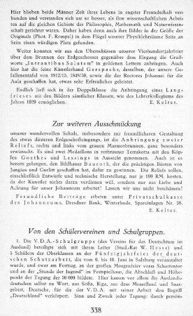 Zur weiteren Ausschmückung