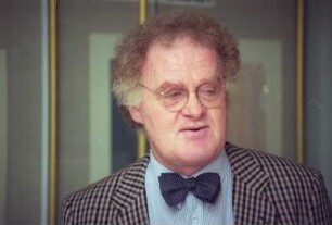 Porträt Alexander Steffes : Eröffnung der Ausstellung "Alexander Steffes - Literaturbilder" in der Sächsischen Landesbibliothek