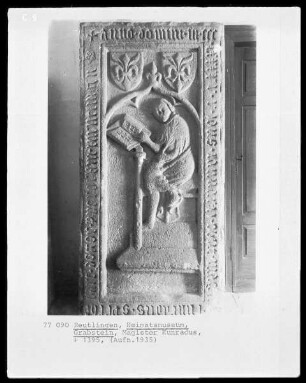 Grabstein des Magisters Kunradus, gestorben 1395