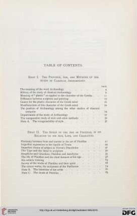 Table of contents