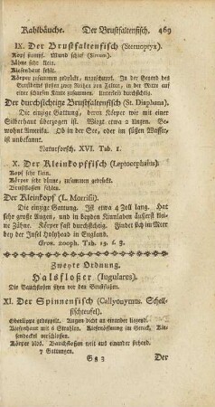 Zweyte Ordnung. Halsfloßer