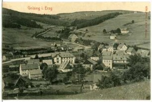 Geising. Blick über Geising