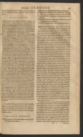Decisio CLXXXIII.