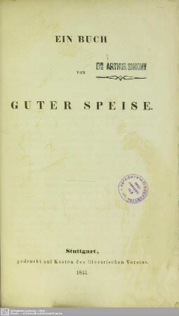 Ein Buch von guter Speise