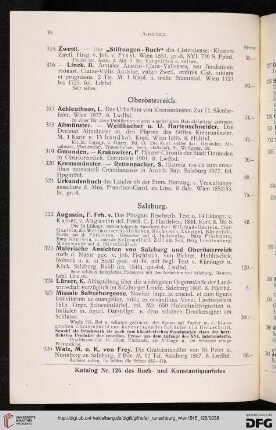 Oberösterreich (Nr. 317 - 321)