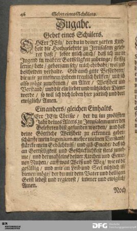 Zugabe.