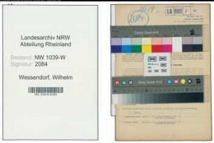 Entnazifizierung Wilhelm Wessendorf , geb. 23.01.1903 (Steuerberater)
