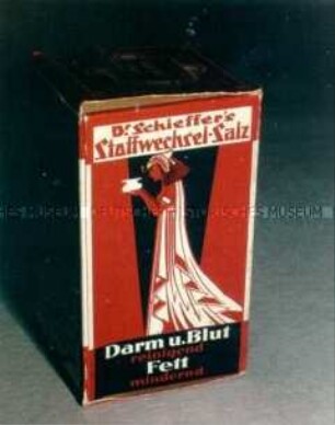 Packung für "Dr. Schieffer's Stoffwechsel-Salz"