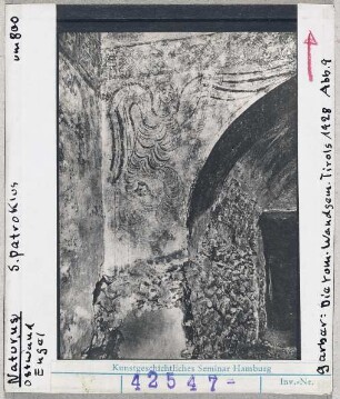 Naturns, St. Patroklus: Ostwand, Engel