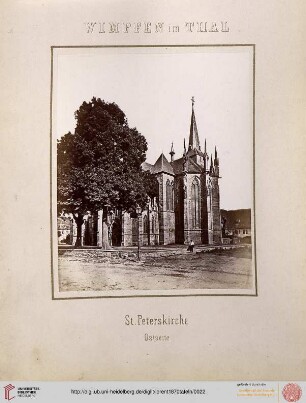 22. Wimpfen im Thal: St. Peterskirche (Ostseite)