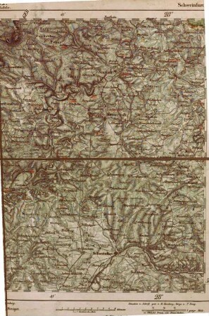 G. D. Reymann's topographische Special-Karte von Central-Europa, 182 = [420]. Schweinfurt