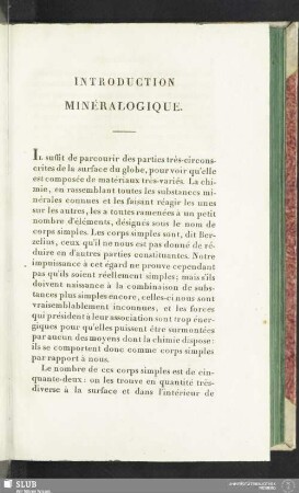 Introduction minéralogique