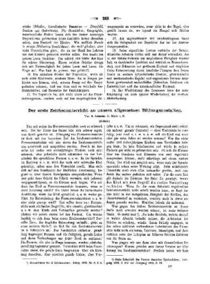 Der erste Zeichenunterricht an unseren allgemeinen Bildungsanstalten : (Schluss)
