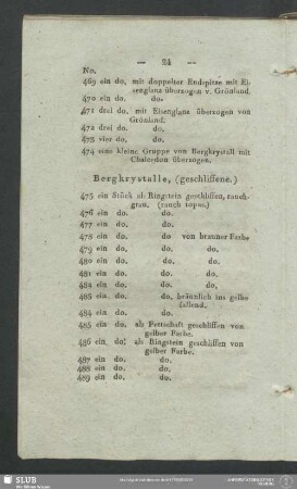 Bergkrystalle, (geschliffene)