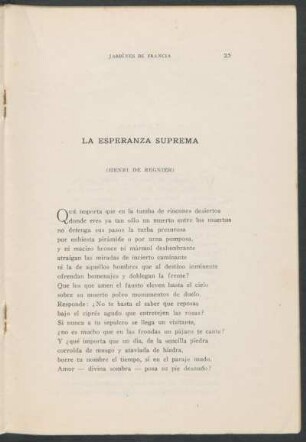 La esperanza suprema