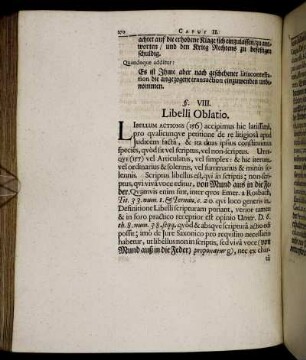 §. VIII. Libelli Oblatio.