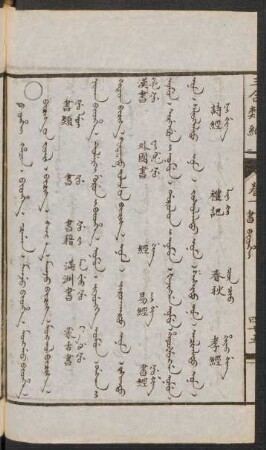 Bithei hacin = Bičig-ün jüil [Bicig uv jujil] = 書類